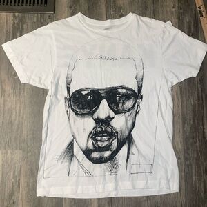 Vintage Kanye West Yeezy Rap Tee T Shirt Sunglasses L by George Condo 2011